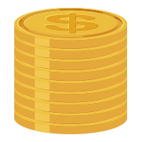 coin icon stack x-large
